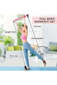 Direnç Lastiği Barlı Direnç Bandı 92cm Yoga Pilates Barı Siyah - 2