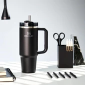 Stanley 10-11673-007 Quencher 1.18 Litre Pipetli Çelik Termos - Siyah - 8