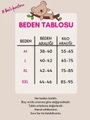 Ekoseli Kadın Pijama Takımı - 3 Düğmeli Uzun Kollu Likralı Penye Cepli Alt - 2