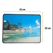 Mouse Pad Kaymaz Taban Pürüzsüz üst Yüzey 25cmx32cm Küçük Boy Deniz Manzaralı Mouse Matı - 5