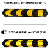 Kauçuk Otopark Köşe Kolon Koruyucu Oval Otopark Kolon Koruma (10 ADET) - 4