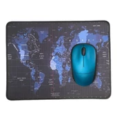 Mouse Pad Kaymaz Taban Pürüzsüz üst Yüzey 25cmx32cm Küçük Boy Dünya Haritası Mouse Matı - 3