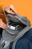 MEGA Klinkır Bodybag Gri Göğüs Çantası Sırt Çantası - 3