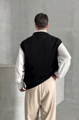 Erkek Bisiklet Yaka Oversize Süveter - 5