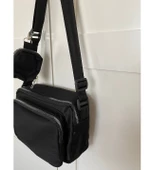 Siyah Kadın Boyundan Asmalı Cüzdanlı Çanta thumbnail 3