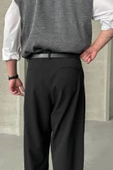 Erkek Pileli Ekstra Baggy Kalıp Kumaş Pantolon - 23