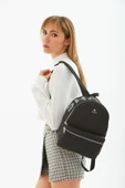 Siyah U39 Shaka Baskılı 2 Bölmeli Ön Cep Detaylı Su Geçirmez Unisex Sırt Çantası U:32 Cm E:25 Cm G:10 - 1