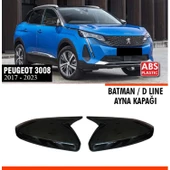 3008 Batman Ayna Kapağı Piano Black / 2017 Sonrası - 1