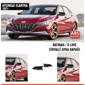 Elantra Batman Ayna Kapağı Piano Black / 2021- Sinyalli - 1