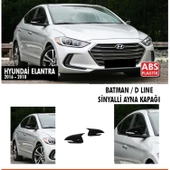 Elantra Batman Ayna Kapağı Piano Black Sinyalli / 2016 - 2018 - 1