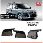 Doblo Batman Ayna Kapağı Piano Black / 2009-2022 - 1