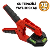 Yaylı Kıskaç Su terazili Kırmızı Mandal El Tip İşkence Klips Hobi 70 mm - 1