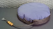 45CM KEDİ KÖPEK YATAĞI ELYAF YATAKLI ANTRASİT - 1