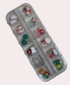 Fontenay 12 Farklı Çeşit 3D Tırnak Süsleri Tırnak Charm Nail Charms Yeni Christmas Özel Süsleri 2 - 1