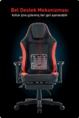 Fashcolle Globe Pro Black-Red Oyuncu Koltuğu - 6