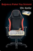 Fashcolle Globe Pro Black-Red Oyuncu Koltuğu - 7