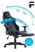 Fashcolle Globe Pro Black Oyuncu Koltuğu - 6