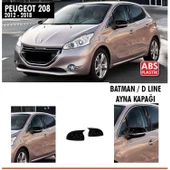 208 Batman Ayna Kapağı Piano Black / 2021 Sonrası - 1