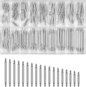 Zhltools Yaylı Çelik Saat Kordon Pimi 9 farklı ebatta 180 adet Kutulu Set - 1