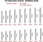 Zhltools Yaylı Çelik Saat Kordon Pimi 9 farklı ebatta 180 adet Kutulu Set - 6