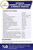 Nutraxin Women's Multi Vitamin Complex 60 Tablet - 2