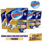 Bingo Akıllı Kapsül Pro Max Bulaşık Makinesi Deterjanı Tableti 240 Adet - 1