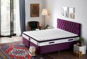 Niron Purple Baza ve Başlık Seti 180x200 cm Çift Kişilik Sandıklı Mor Kumaş Baza ve Başlığı - 5