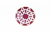 Porland Morocco Desen5 Fuşya Ergonomik Çay Tabağı 12cm - 1
