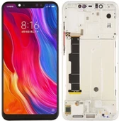 Xiaomi Mi 8 Uyumlu Çıtalı A Kalite Lcd Ekran Dokunmatik Beyaz - 1