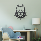 Dog Lazer Kesim Metal Duvar Dekoru - 1