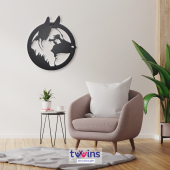 Dog Lazer Kesim Metal Duvar Dekoru - 1