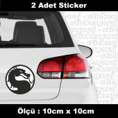 ejderha şekil logo sembol sticker etiket - 2 ADET araba kask motosiklet laptop tablet pc atv uyumlu sticker 2 adet - 1