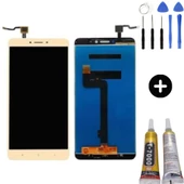 Xiaomi Mi Max 2 Uyumlu Lcd Ekran Dokunmatik Gold + Montaj Seti - 1