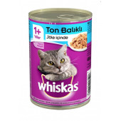 Whiskas Sardalya ve Ton Balıklı Konserve Kedi Maması 400 Gr. - 1