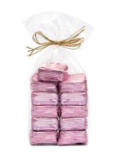 Melodi Yaldızlı Fındık Üzüm Sütlü Çikolata Pembe 500 gr thumbnail 1