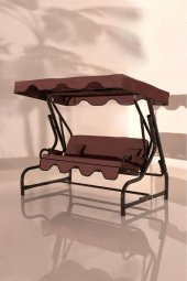 Kiremit 3 Kişilik Bahçe Salıncağı Balkon Teras Salıncak Bakır - 1