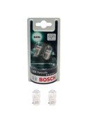 Bosch BA9S 12V 1W T4W 4000 Kelvin Sıcak Beyaz Led Redrofit Gösterge, Tavan Ampulü 2'li Takım - 1