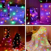 5 Metre Top Led 20 Ledli Birbirine Eklenebilir Dekoratif Yılbaşı Aydınlatması Rgb Renk - 4