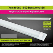 10 ADET 120 cm bant armatür etanj tavan armatürü duvar armatürü - 2