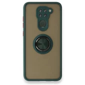 Xiaomi Redmi Note 9 Kılıf Montrea Ring Yüzük Stantlı Kapak - 6