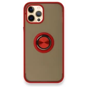 iPhone 12 / 12 Pro Kılıf Montrea Ring Yüzük Stantlı Kapak thumbnail 4