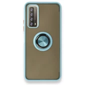 Huawei P Smart 2021 Kılıf Montrea Ring Yüzük Stantlı Kapak - 3