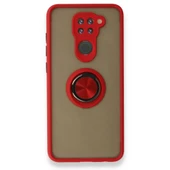 Xiaomi Redmi Note 9 Kılıf Montrea Ring Yüzük Stantlı Kapak - 4