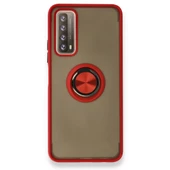 Huawei P Smart 2021 Kılıf Montrea Ring Yüzük Stantlı Kapak - 2