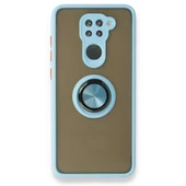 Xiaomi Redmi Note 9 Kılıf Montrea Ring Yüzük Stantlı Kapak - 5