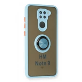 Xiaomi Redmi Note 9 Kılıf Montrea Ring Yüzük Stantlı Kapak - 9