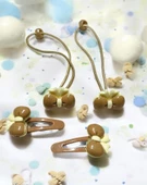 Kurdeleli Kız Bebek Toka Set 4lü - 4