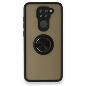 Xiaomi Redmi Note 9 Kılıf Montrea Ring Yüzük Stantlı Kapak - 3