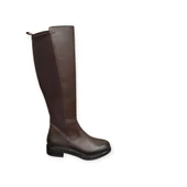 VENÜS 20711K DÜZ TOPUK STREÇ DETAYLI GÜNLÜK DERİ KADIN ÇİZME thumbnail 2