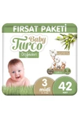 Baby Turco Doğadan Fırsat Paketi Bebek Bezi 3 Numara Midi 42 Adet - 4